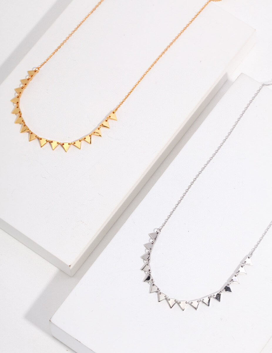 Abby - Minimalist Sterling Silver Necklace - Pearlorious Jewellery