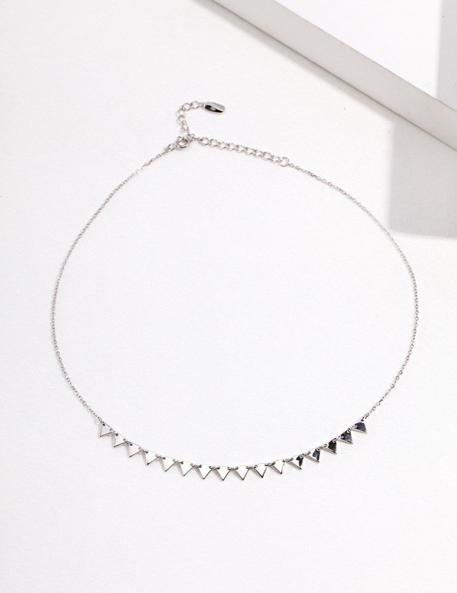 Abby - Minimalist Sterling Silver Necklace - Pearlorious Jewellery