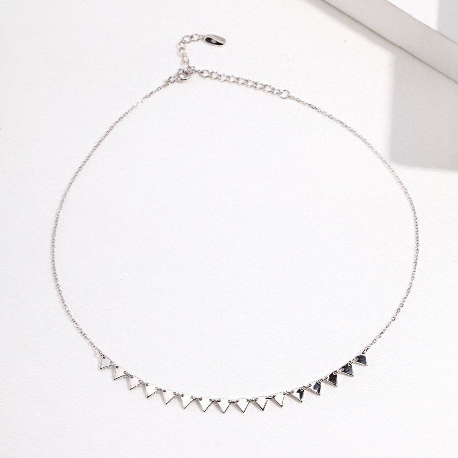 Abby - Minimalist Sterling Silver Necklace - Pearlorious Jewellery