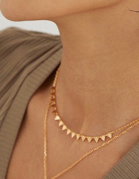Abby - Minimalist Sterling Silver Necklace - Pearlorious Jewellery