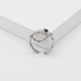 Abigail - Black Onyx Sterling Silver Ring - Pearlorious Jewellery