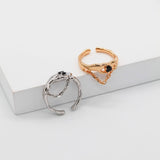 Abigail - Black Onyx Sterling Silver Ring - Pearlorious Jewellery
