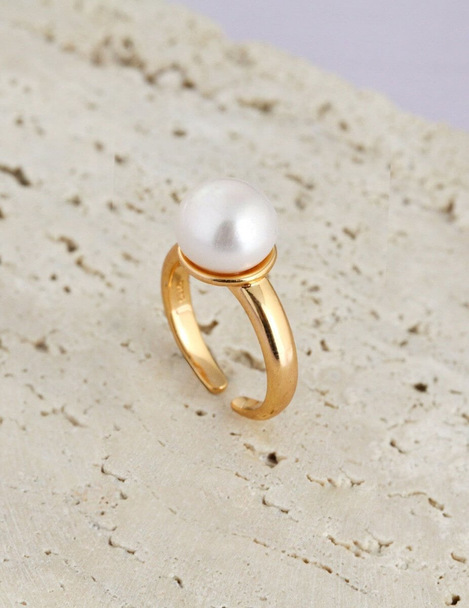 Adeline- Freshwater Pearl Solitaire Rings - Pearlorious Jewellery
