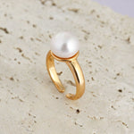 Adeline- Freshwater Pearl Solitaire Rings - Pearlorious Jewellery
