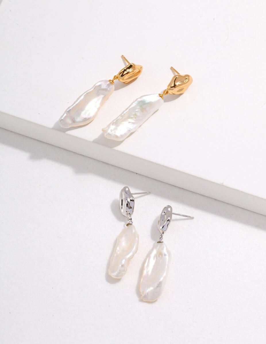 Adeline - Pearl Drop Earrings - Pearlorious Jewellery