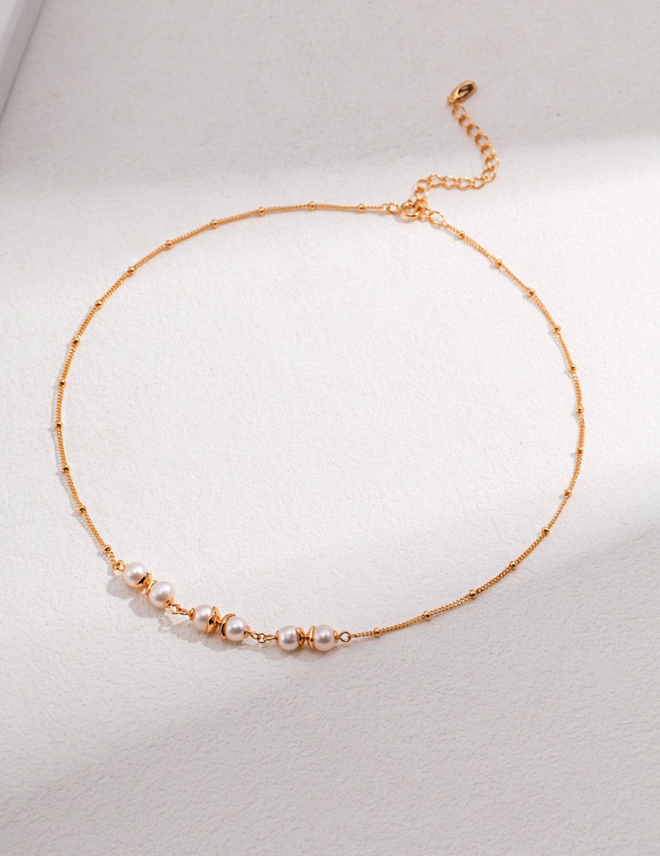 Allison - Sterling Silver and Freshwater Pearl Necklace - Pearlorious Jewellery