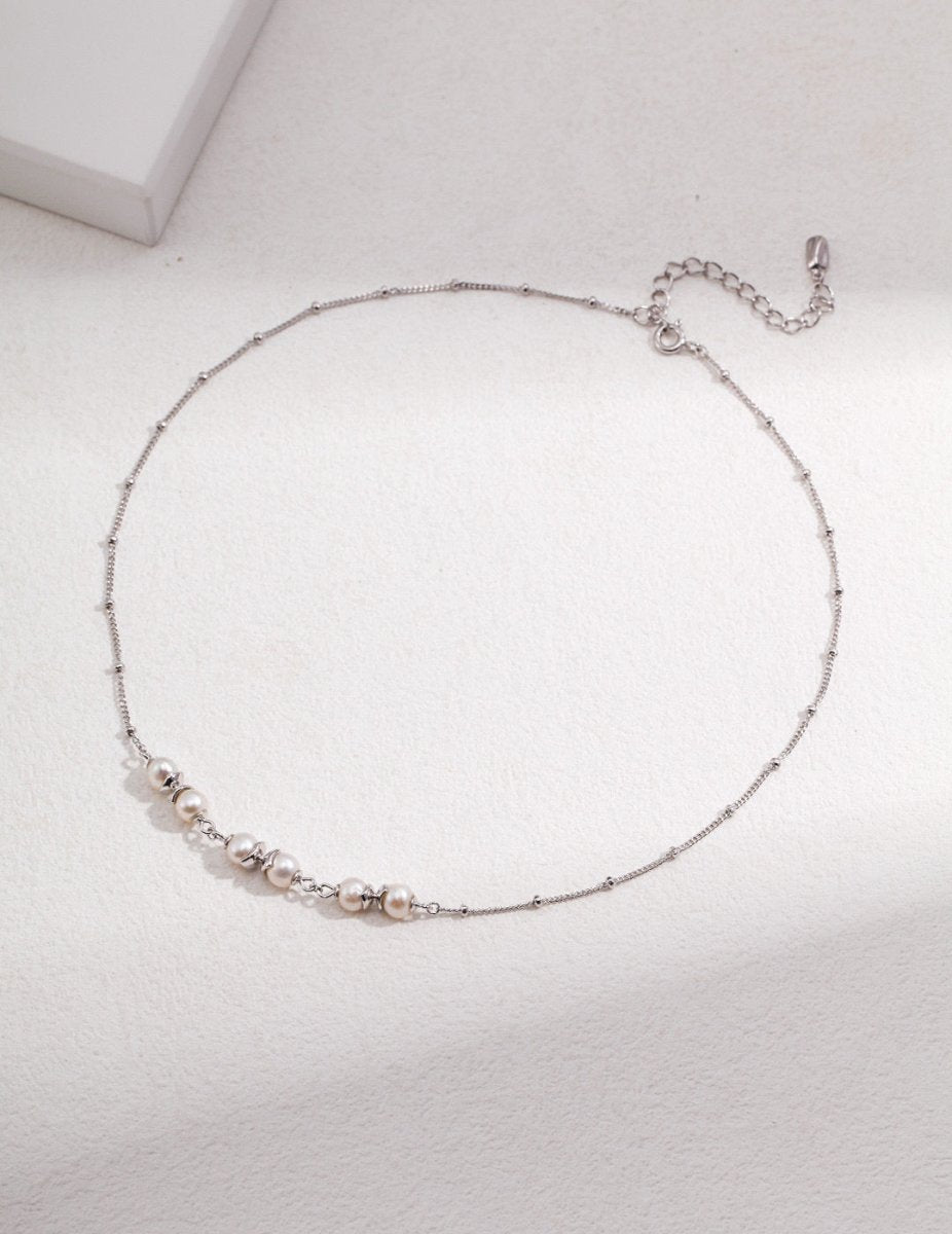 Allison - Sterling Silver and Freshwater Pearl Necklace - Pearlorious Jewellery