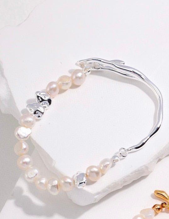 Amy - Freshwater Pearl Sterling Silver Bracelets - Pearlorious Jewellery