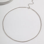 Anna - Sterling Silver Ball Chain Necklace - Pearlorious Jewellery