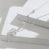 Annie - Love Heart Pendant with Opal Gemstone and Pearl Necklaces - Pearlorious Jewellery