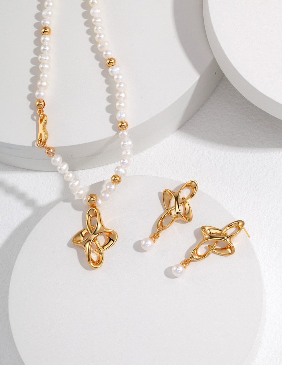 Anya - The Knot Freshwater Pearl Necklace - Pearlorious Jewellery