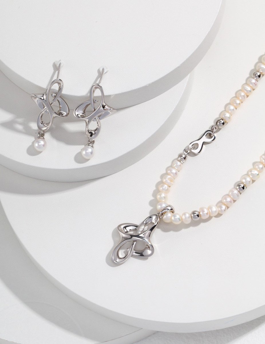 Anya - The Knot Freshwater Pearl Necklace - Pearlorious Jewellery