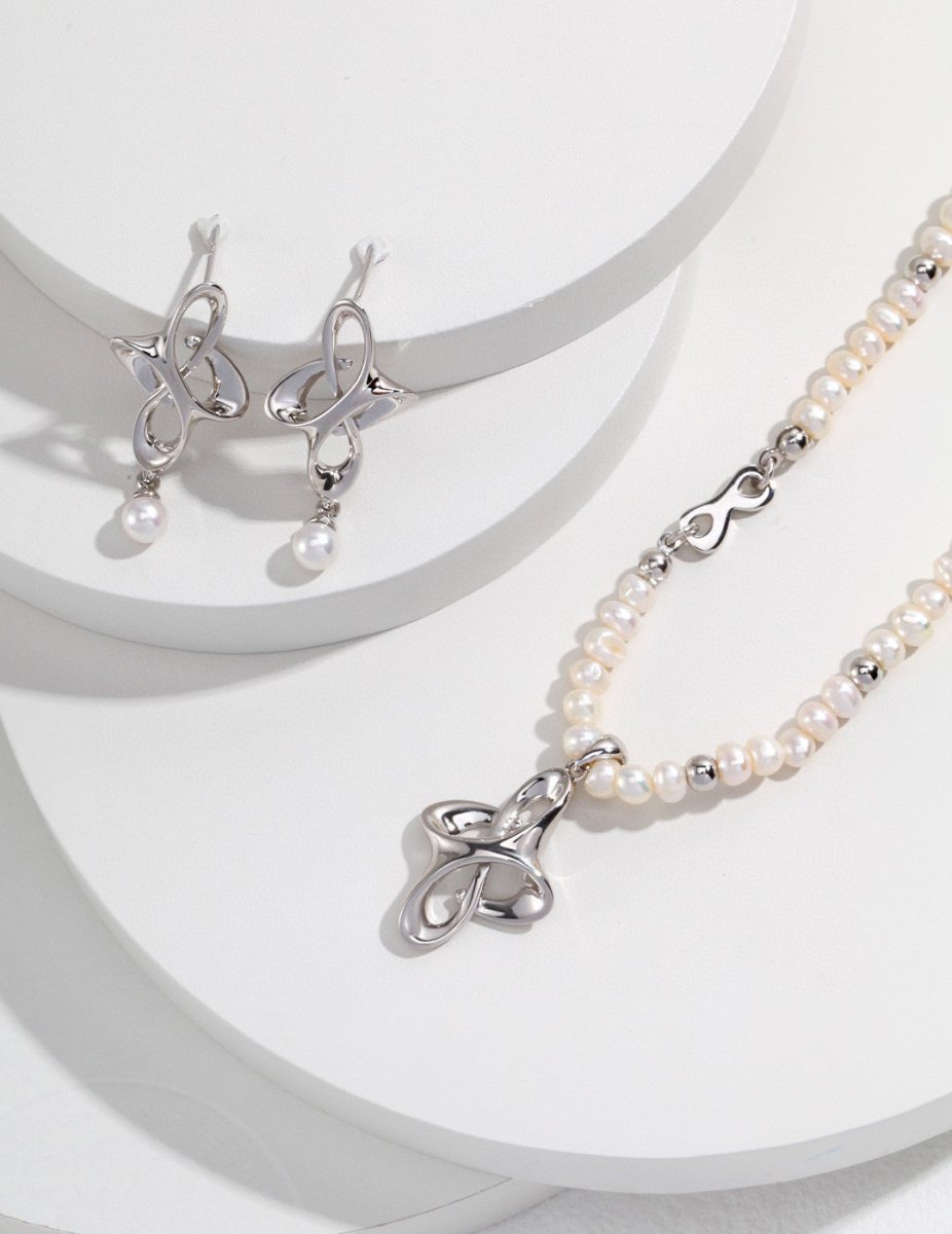 Anya - The Knot Freshwater Pearl Necklace - Pearlorious Jewellery