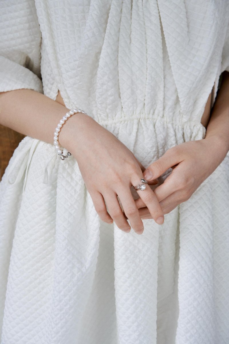 Ariel - Freshwater Pearl and Sterling Silver Ring - Pearlorious Jewellery