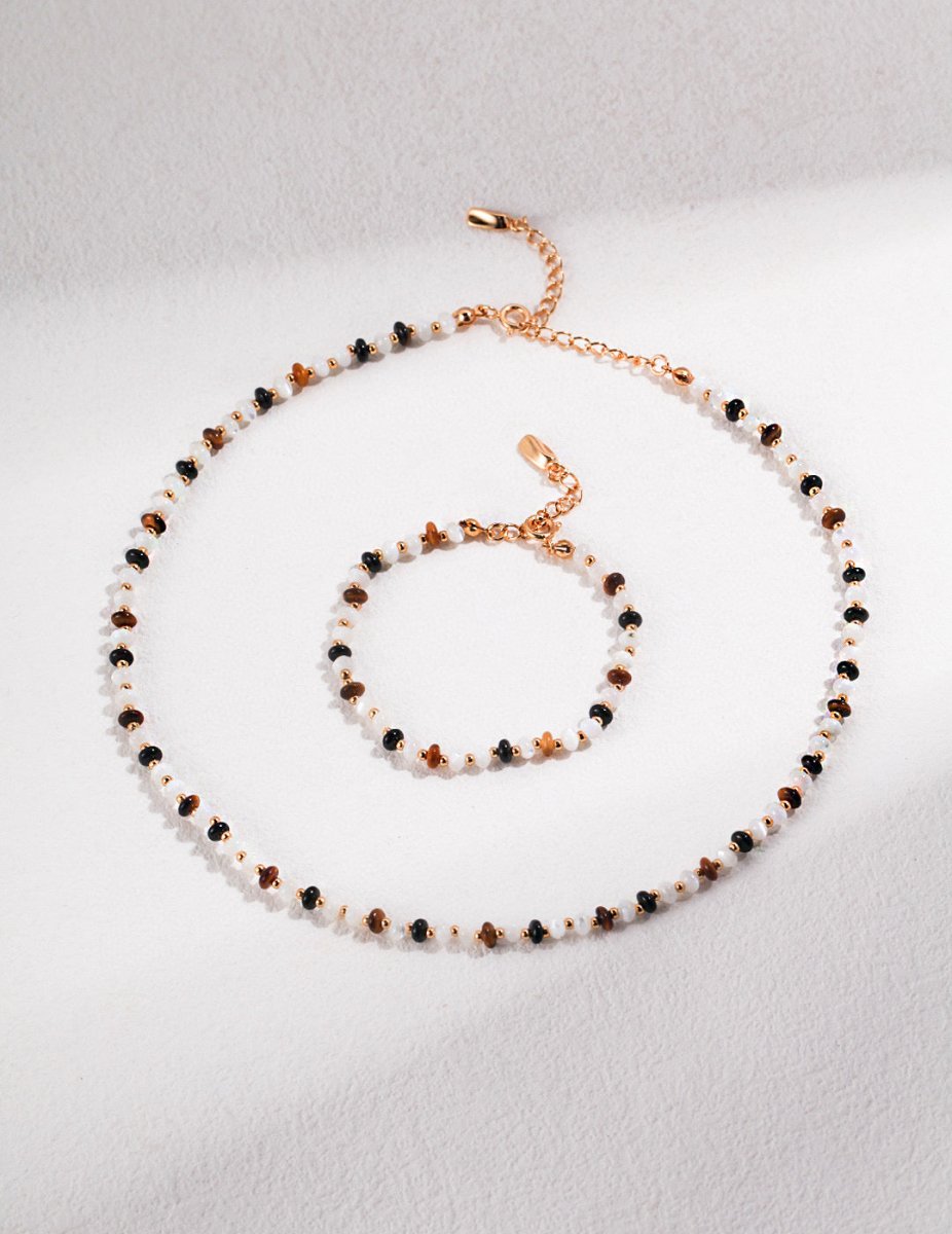 Ashley - Sterling Silver and Tiger Eye Bracelet - Pearlorious Jewellery