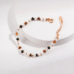 Ashley - Sterling Silver and Tiger Eye Bracelet - Pearlorious Jewellery