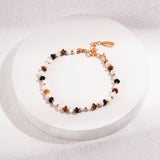 Ashley - Sterling Silver and Tiger Eye Bracelet - Pearlorious Jewellery