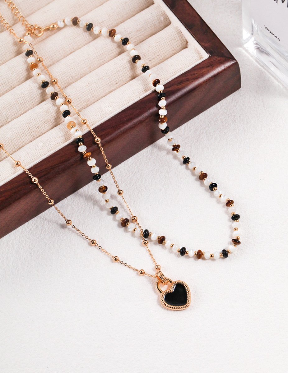 Ashley - Sterling Silver Tiger Eye Necklace - Pearlorious Jewellery