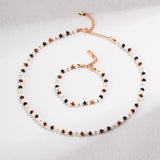 Ashley - Sterling Silver Tiger Eye Necklace - Pearlorious Jewellery