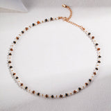 Ashley - Sterling Silver Tiger Eye Necklace - Pearlorious Jewellery
