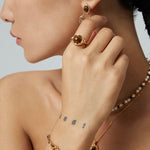 Ashley - Tiger Eye Stone and Pearl Bracelet - Pearlorious Jewellery
