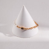 Ashley - Tiger Eye Stone and Pearl Bracelet - Pearlorious Jewellery