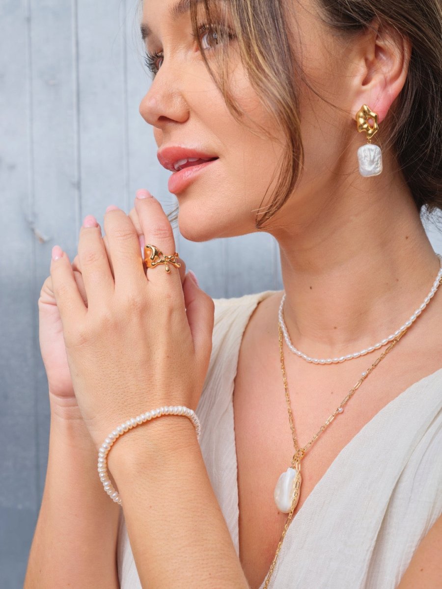 Audrey - Timeless and Classic Freshwater Pearl Bracelet - Pearlorious Jewellery