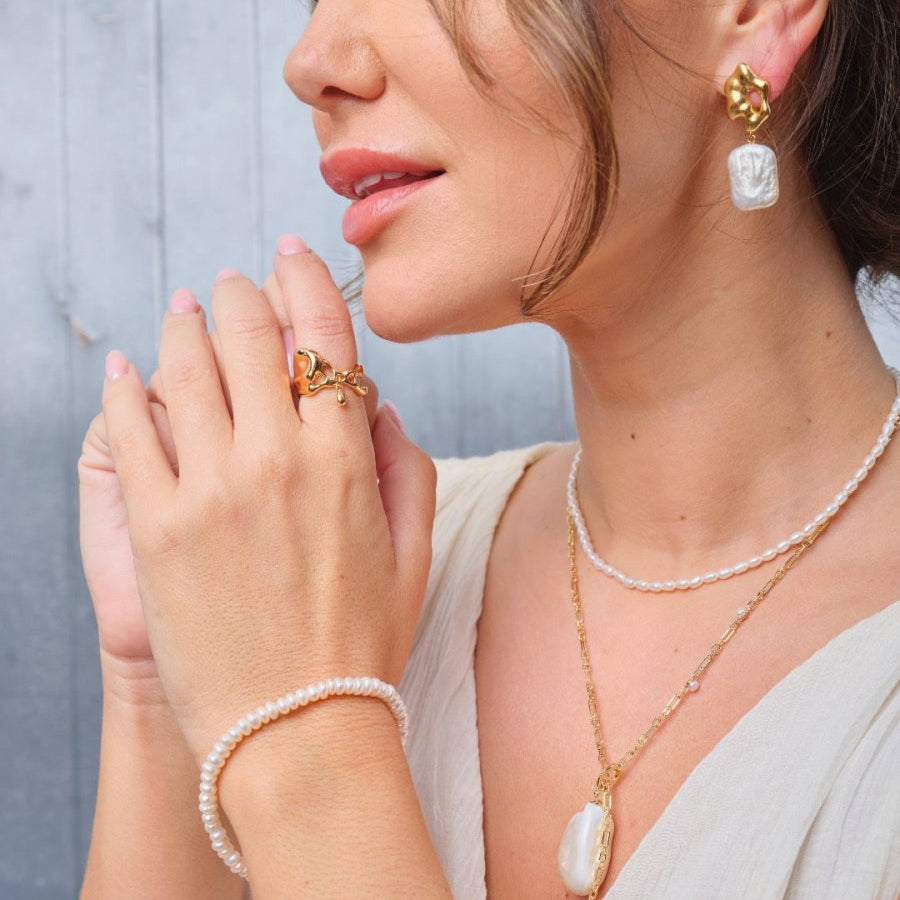Audrey - Timeless and Classic Freshwater Pearl Bracelet - Pearlorious Jewellery