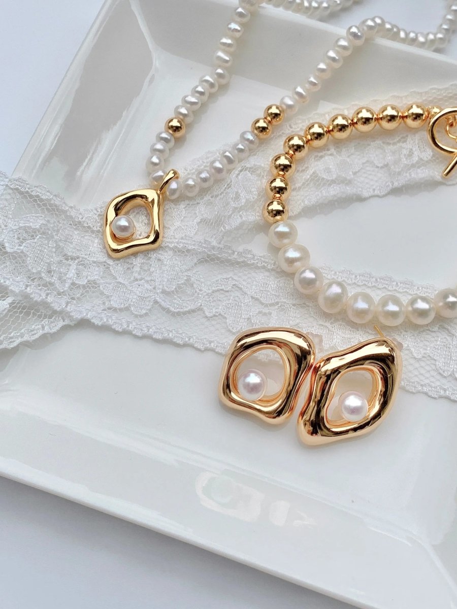 Aurora - Classic Look Fashionable Freshwater Pearl Bracelet - Pearlorious Jewellery