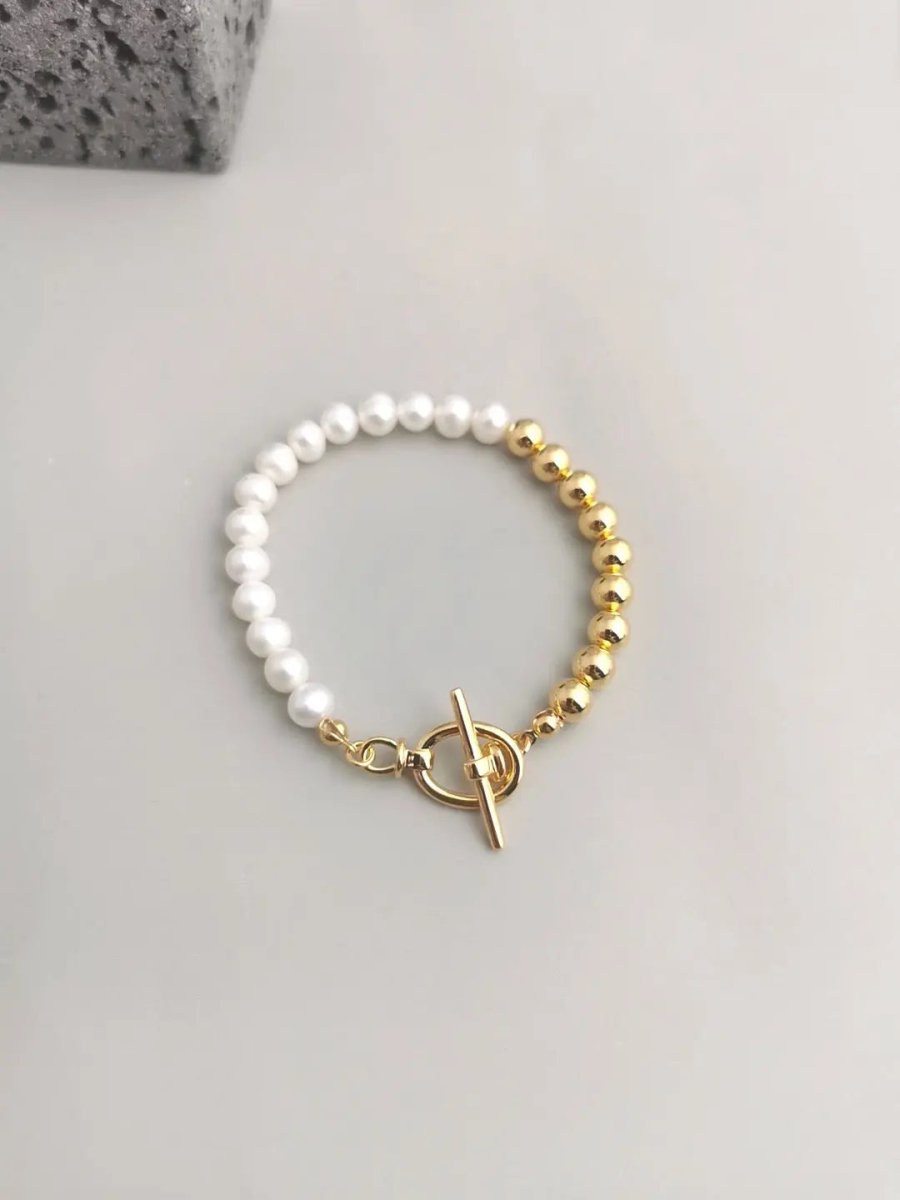 Aurora - Classic Look Fashionable Freshwater Pearl Bracelet - Pearlorious Jewellery