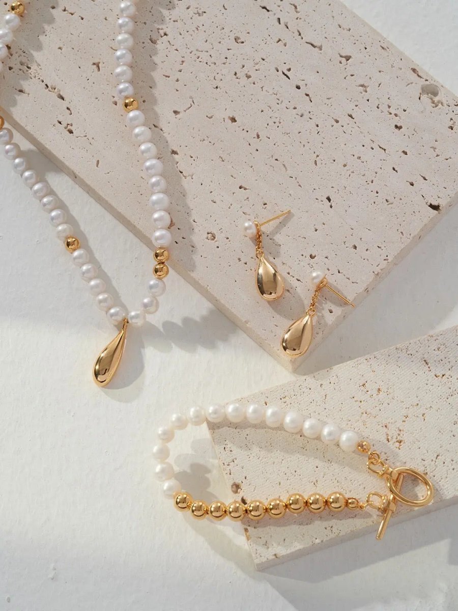 Aurora - Classic Look Fashionable Freshwater Pearl Bracelet - Pearlorious Jewellery