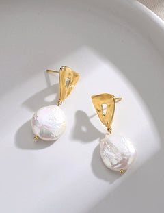 Bella - Classic Baroque Pearl Earrings - Pearlorious Jewellery
