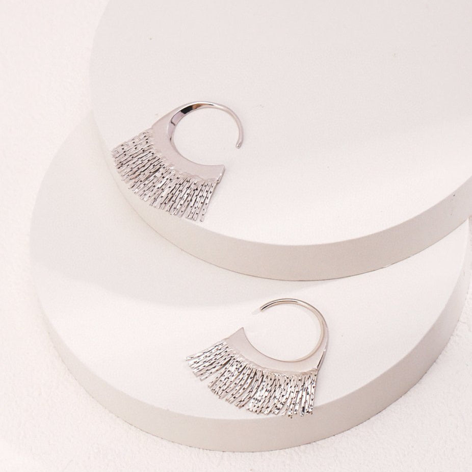 Bentley - Tassel Fringe Statement Earrings - Pearlorious Jewellery