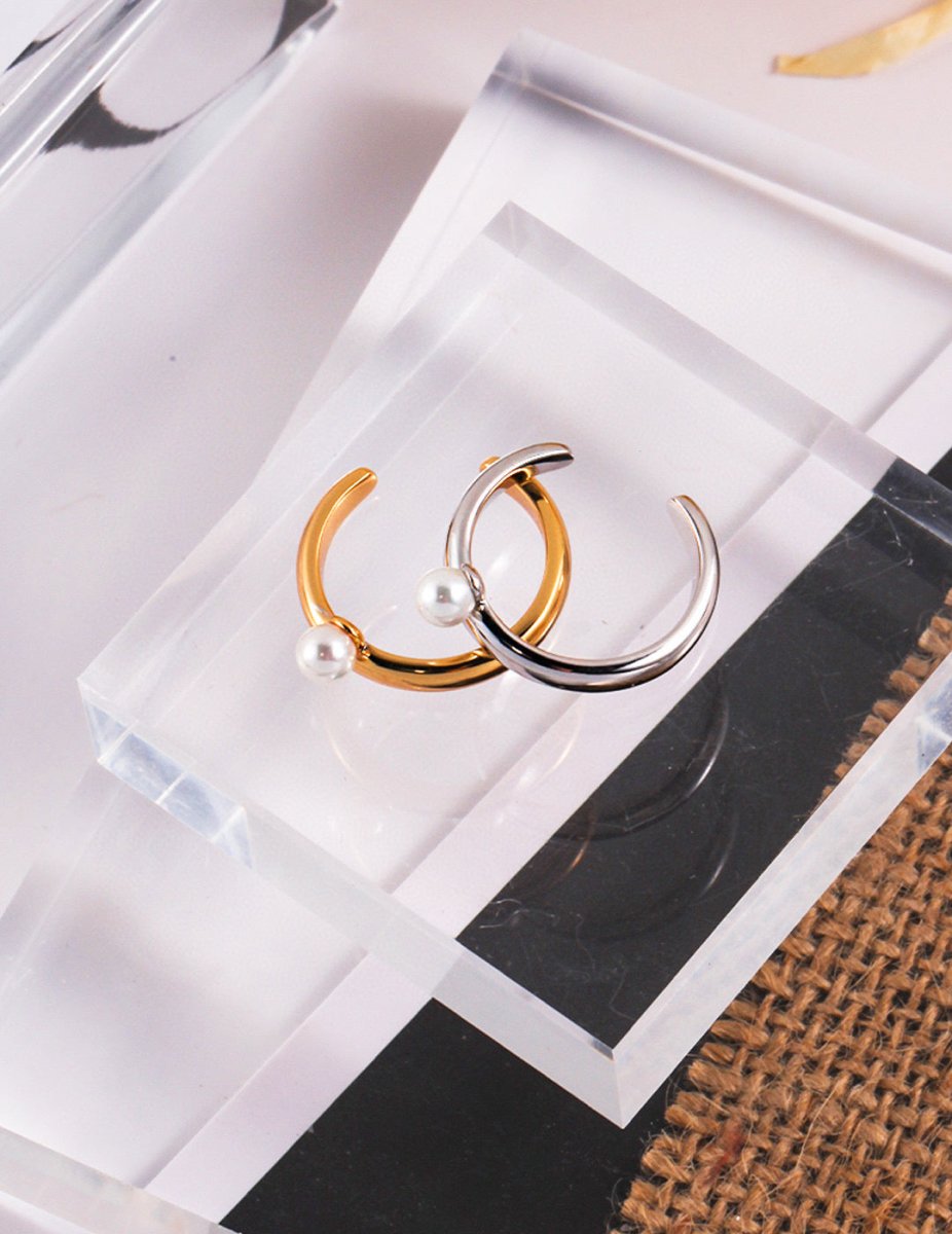 Bonnie - Timeless Sterling Silver and Freshwater Pearl Ring - Pearlorious Jewellery