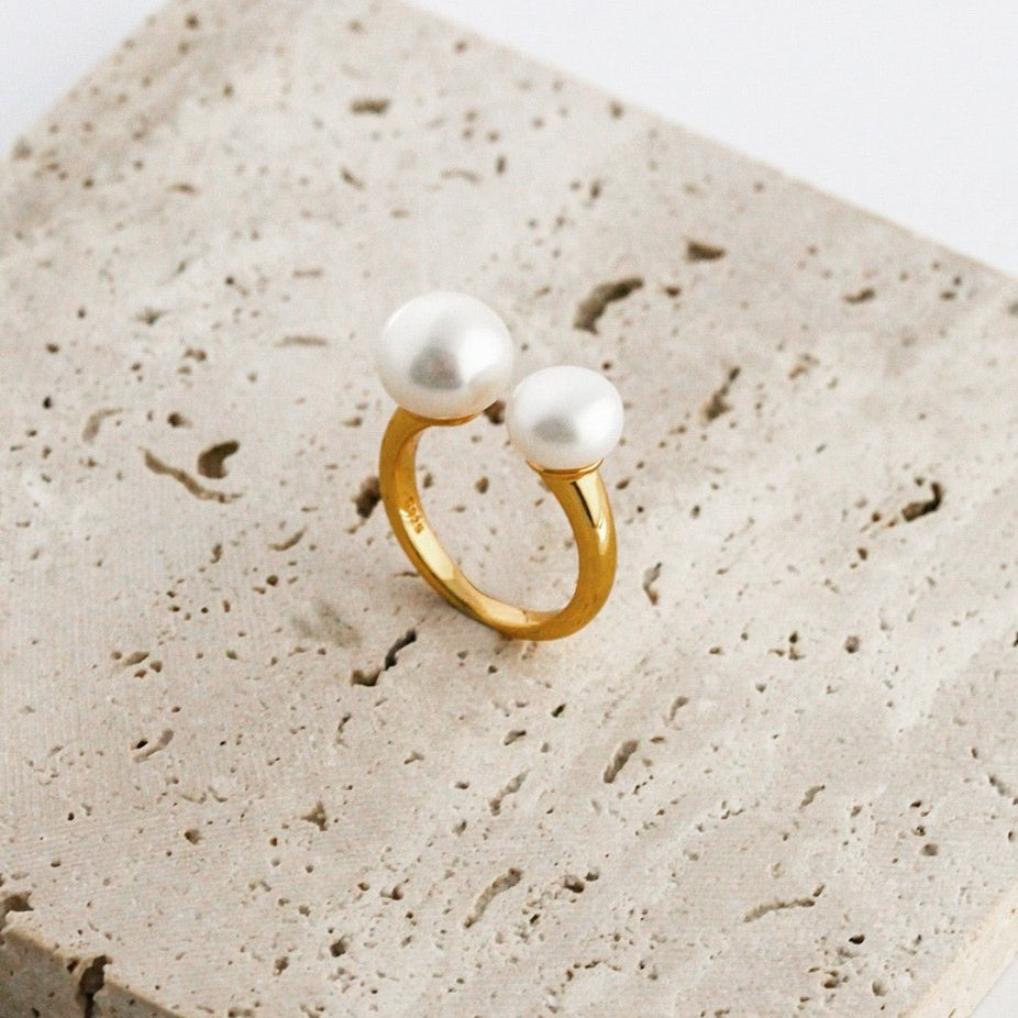 Brooklyn - Classic Pearl Ring - Pearlorious Jewellery