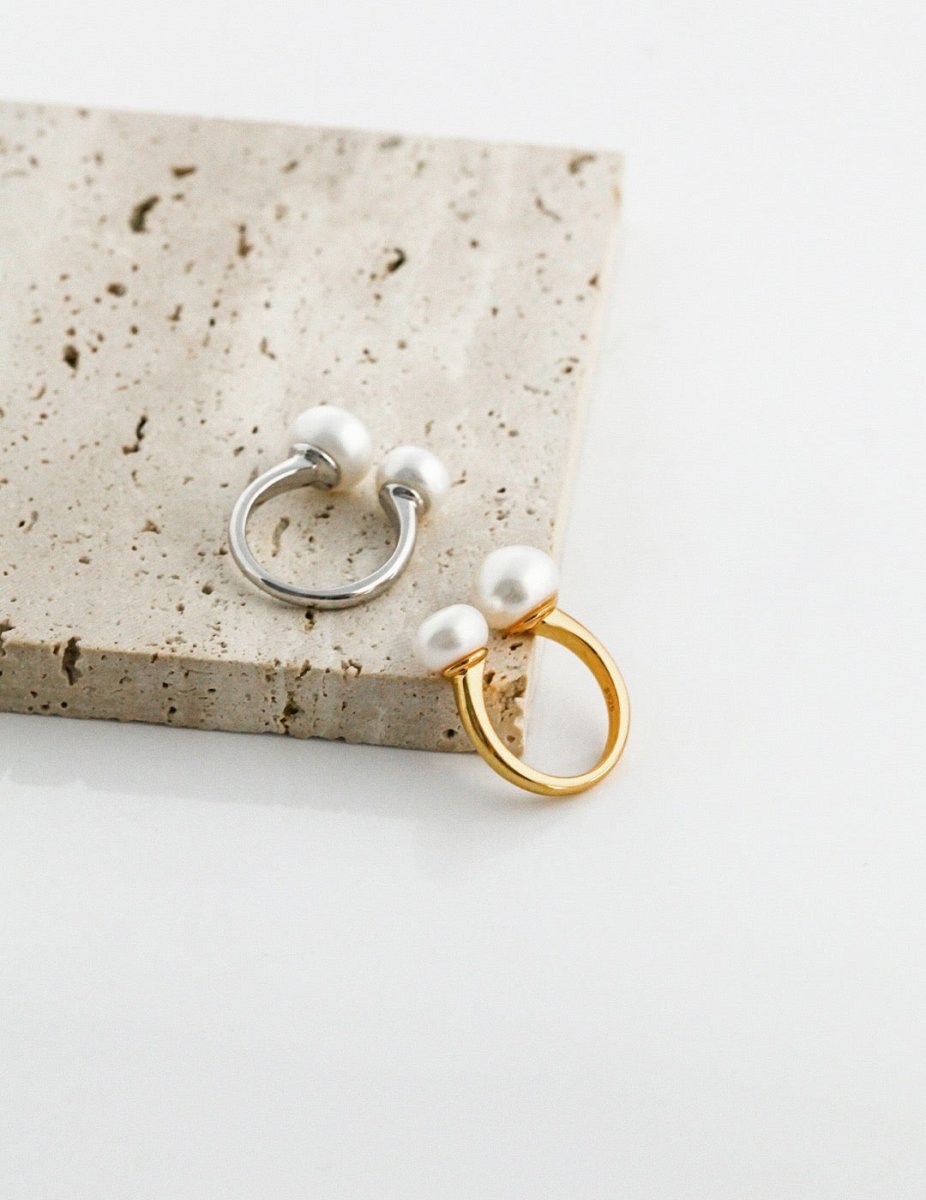 Brooklyn - Classic Pearl Ring - Pearlorious Jewellery