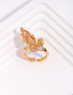 Camila - Butterfly Sterling Silver Rings - Pearlorious Jewellery