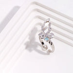 Camila - Butterfly Sterling Silver Rings - Pearlorious Jewellery