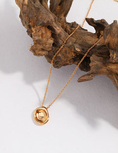 Casa - Minimalist Sterling Silver Pendant Necklace - Pearlorious Jewellery