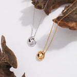 Casa - Minimalist Sterling Silver Pendant Necklace - Pearlorious Jewellery