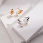 Cassia - Sterling Silver and Freshwater Pearl Earrings - Pearlorious Jewellery