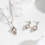 Cassie - Sea Snail Conch Pendant Necklace Sterling Silver Sea Shell with Pearl - Pearlorious Jewellery