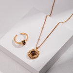 Catalina - Sterling Silver and Tiger Eye Pendant Necklace - Pearlorious Jewellery