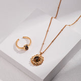 Catalina - Sterling Silver and Tiger Eye Pendant Necklace - Pearlorious Jewellery