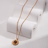 Catalina - Sterling Silver and Tiger Eye Pendant Necklace - Pearlorious Jewellery