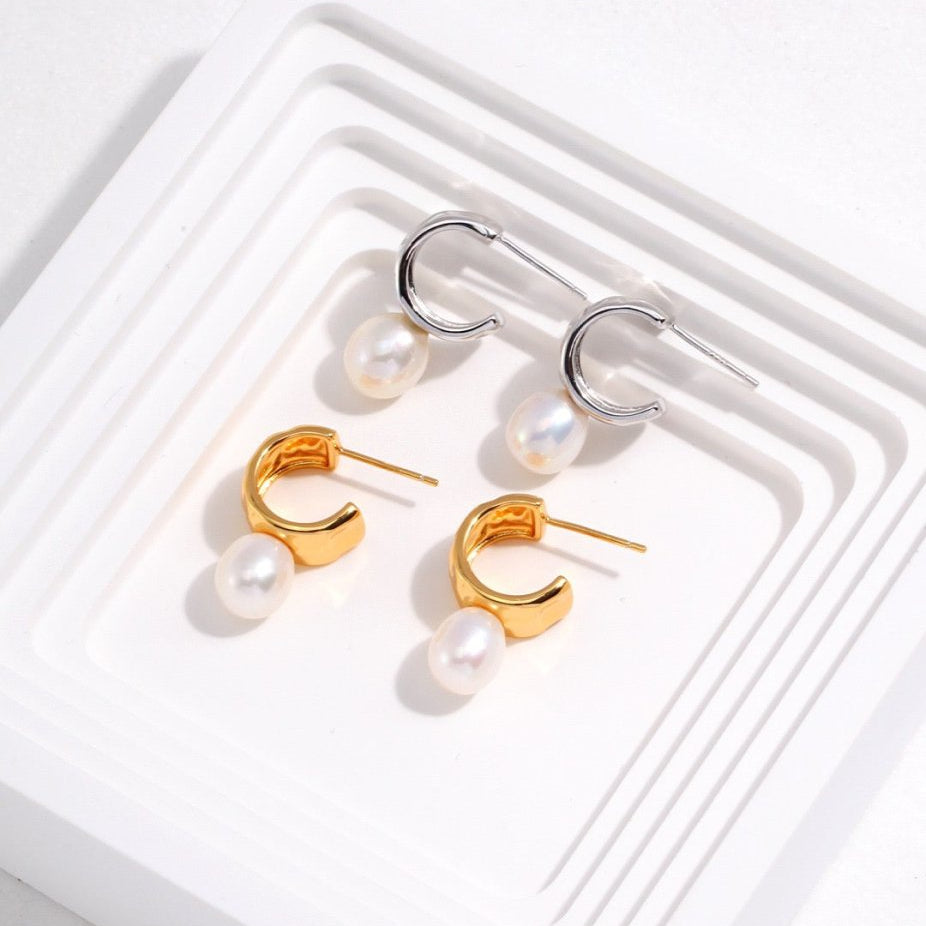 Celeste - Freshwater Pearl Earrings - Pearlorious Jewellery