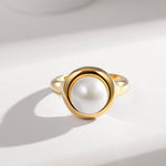 Celeste - Freshwater Pearl Open Ring - Pearlorious Jewellery