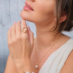 Celeste - Round Freshwater Baroque Pearl Necklace - Pearlorious Jewellery