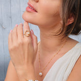 Celeste - Round Freshwater Baroque Pearl Necklace - Pearlorious Jewellery