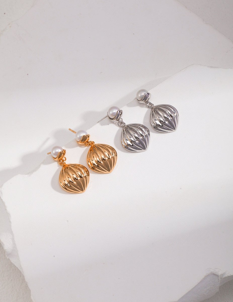 Cooper - Sterling Silver and Freshwater Earrings - Pearlorious Jewellery